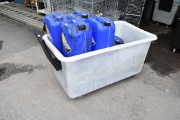 *White Bottle Bin on Wheels 130x75cm x 72cm tall