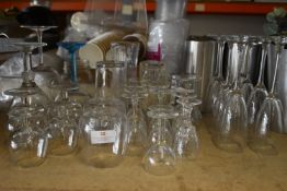 Selection of Brandy, Wine, and Other Glasses