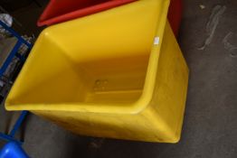 *Large Yellow Plastic Laundry Trolley