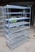 *Set of Eight Tier Tacking 122x45cm x 184cm tall