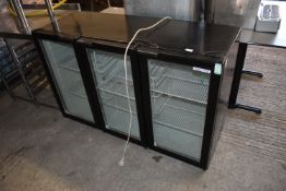 Black Three Door Undercounter Chiller Model: MV350