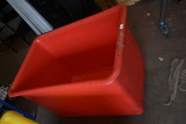 *Large Red Plastic Laundry Trolley