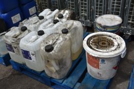*Contents of Pallet to Include 5x 20L of Emulsifier TI, 20L of Care Super Liquid Starch, Part 20L