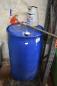 *Large Plastic Drum of Ad-Blue (part used) Including Manual Hand Pump, and 5L Measuring Jug