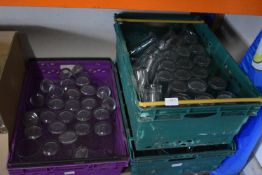 Three Crates of Assorted Glasses (crates not inclu