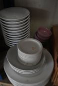 Assorted Tableware Including Plates, Bowls, and Si