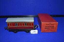 Hornby O Gauge LMS Passenger Brake Van