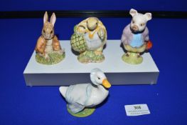 Four Beswick Beatrix Potter Figures
