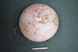 1930’s Decorative Glass Ceiling Light Shade