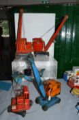 Three Jones KL44 Tinplate Cranes plus a M3MA Tinplate Excavator