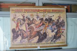 Reproduction Canvas Circus Poster