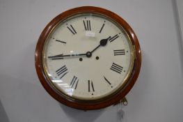 Victorian Mahogany Framed Office Clock