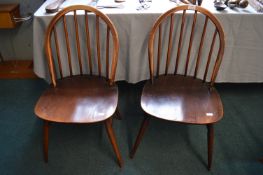Pair of Ercol Bentwood Spindleback Chairs
