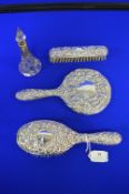 Hallmarked Silver Part Dressing Table Set – Birmingham 1962, Comprising of Two Brushes, One