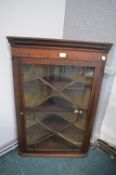 Inlaid Astral Glazed Corner Display Cabinet (some faults)