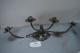 Small Silver Plate Candelabra by Berg of Denmark