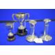 Pair of Small Silver Candlesticks (filled) and a Pair of Silver Trophies 88g total (sold a scrap) - Image 1 of 2