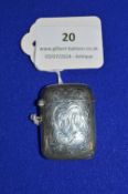 Hallmarked Silver Vester Case – Birmingham 1910, 17g