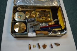 Small Collectibles Including Fountain Pens, Compac