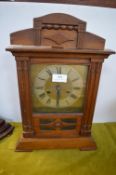 Oak Framed Edwardian Mantel Clock