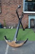 Large Cast Iron Ship's Anchor