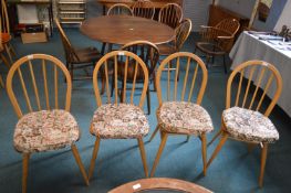 Set of Four Ercol Bentwood Chairs