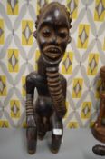 Ethnic Carved Wooden Fertility Figure