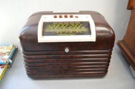 Bush DAC10 1950 Bakelite Push Buton Tuning Valve Radio