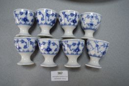Set of Eight Royal Copenhagen Egg Cups (seconds)