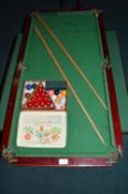 Child's Size Snooker Table by Kay England with Bal