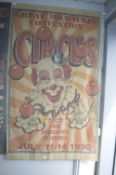 Reproduction Fabric Circus Poster