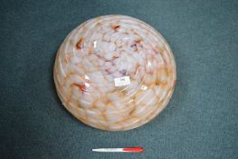 Large 1930’s Coloured Glass Ceiling Light Shade