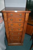Vintage Mahogany Seven Draw Wellington Chest