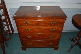 Mahogany Four Drawer Georgian Chest with Pullout Slide