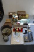 Small Collectibles Including Card Case, Trench Art, Cigar Boxes, etc.