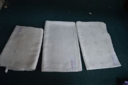 Three Damask Tablecloths (assorted sizes)