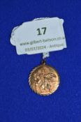 9ct Gold St Christopher Medallion 2.3g
