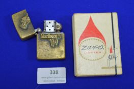 1986 Marlborough Zippo Lighter with Packaging