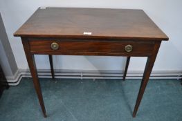 Georgian Mahogany Single Drawer Side Table
