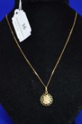 9ct Gold St Christopher and Chain 1.5g