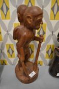 Semenjak Beranak Carved Wooden Double Fertility Figure