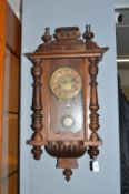 Victorian Wall Clock (working condition)