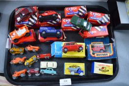 Corgi, Lesny, and Matchbox Diecast Model Cars and Vehicles