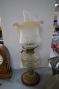 Victorian Oil Lamp and Chimney