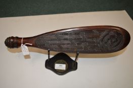 Patu Maori Carved Wooden Club