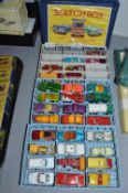 Matchbox Collectors Mini Case plus Three Trays of Matchbox Vehicles