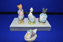 Four Beswick Beatrix Potter Figures