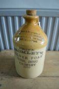 Bromley's of Grimsby Herbal Drinks Stone Flagon 18