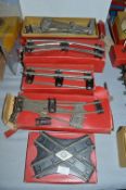Six Assorted Hornby O Gauge Points and Track etc.