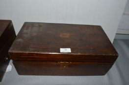 Victorian Mahogany Writing Slope (requiring restoration)